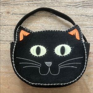 Black Cat Face Handbag
